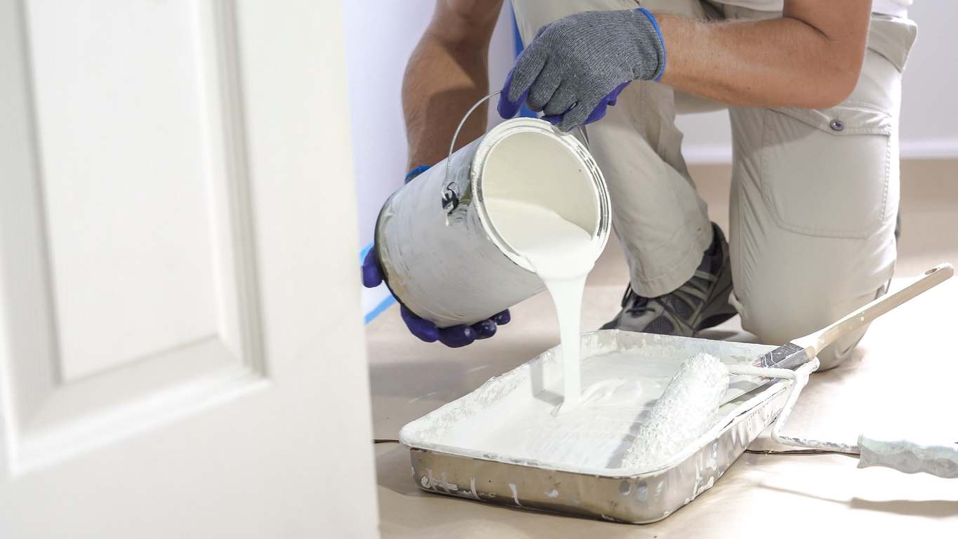 Painting plasterboard in a Milpitas home